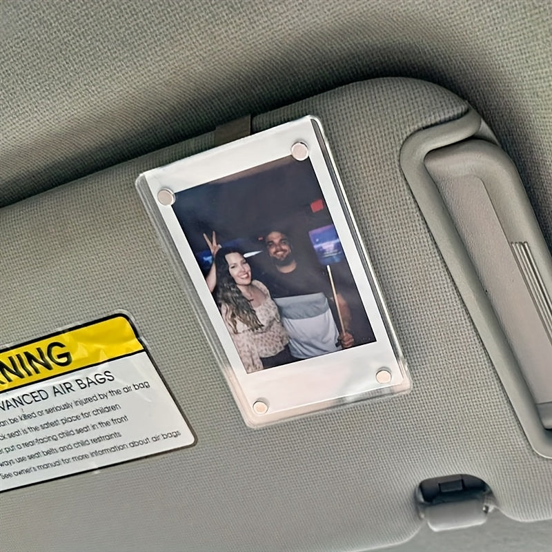 1pc car sun visor photo pp material vehicle sun visor image