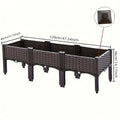 2 3pcs raised garden bed legs elevated plastic planter box