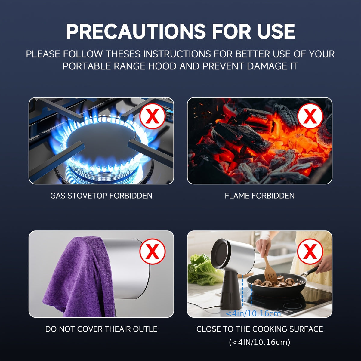 desktop range hood   turbo ventilation