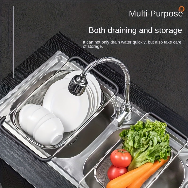 1pc sink colander vegetable sink washing basket fruit drain