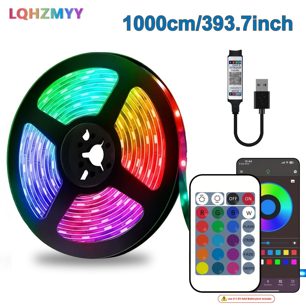 lqhzmyy smart bedroom led light strip   control