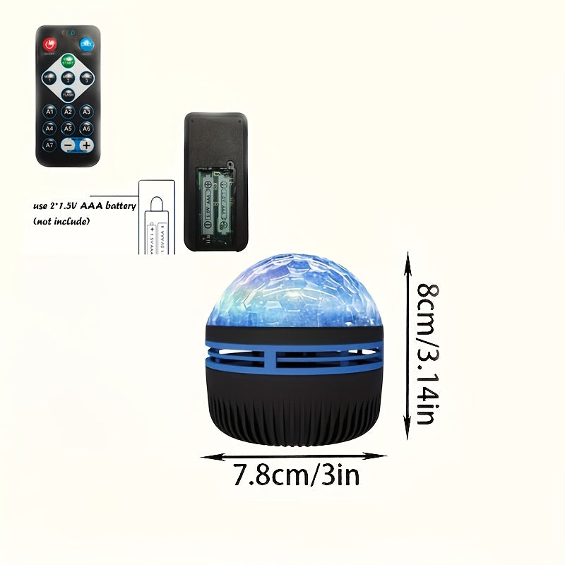 usb powered wave ambient led lamp remote 7 color rgb