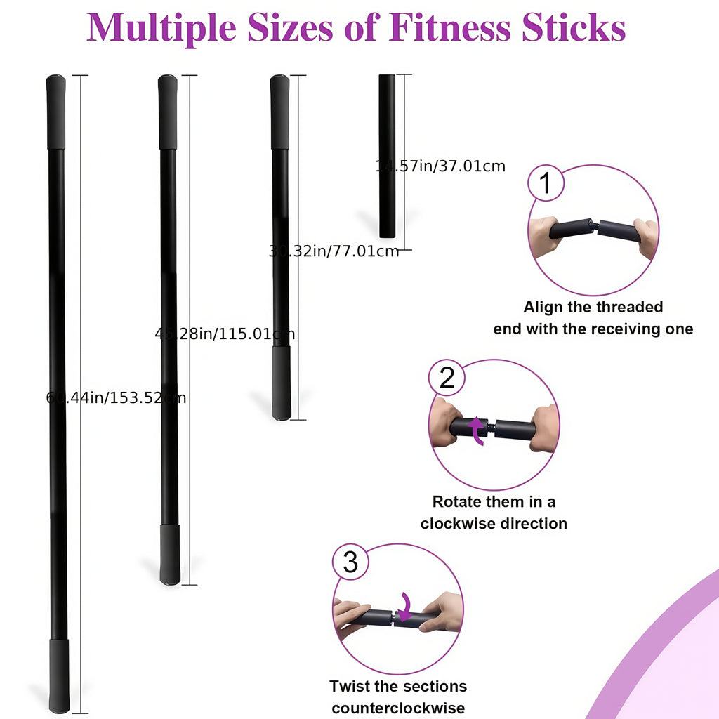 adjustable yoga wand sturdy durable iron construction