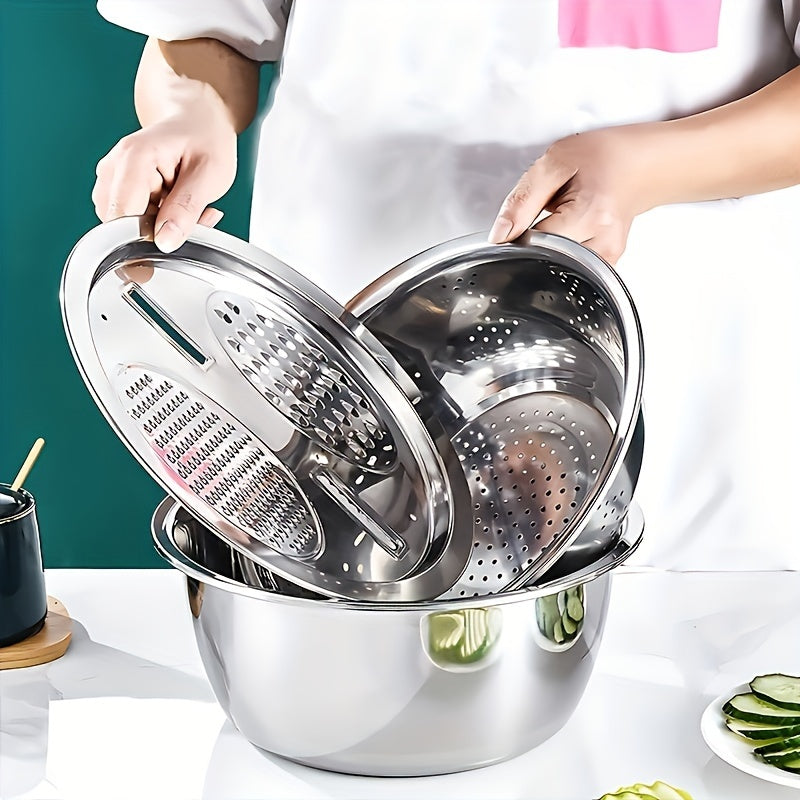 3pcs stainless steel kitchen set integrated grinder multi