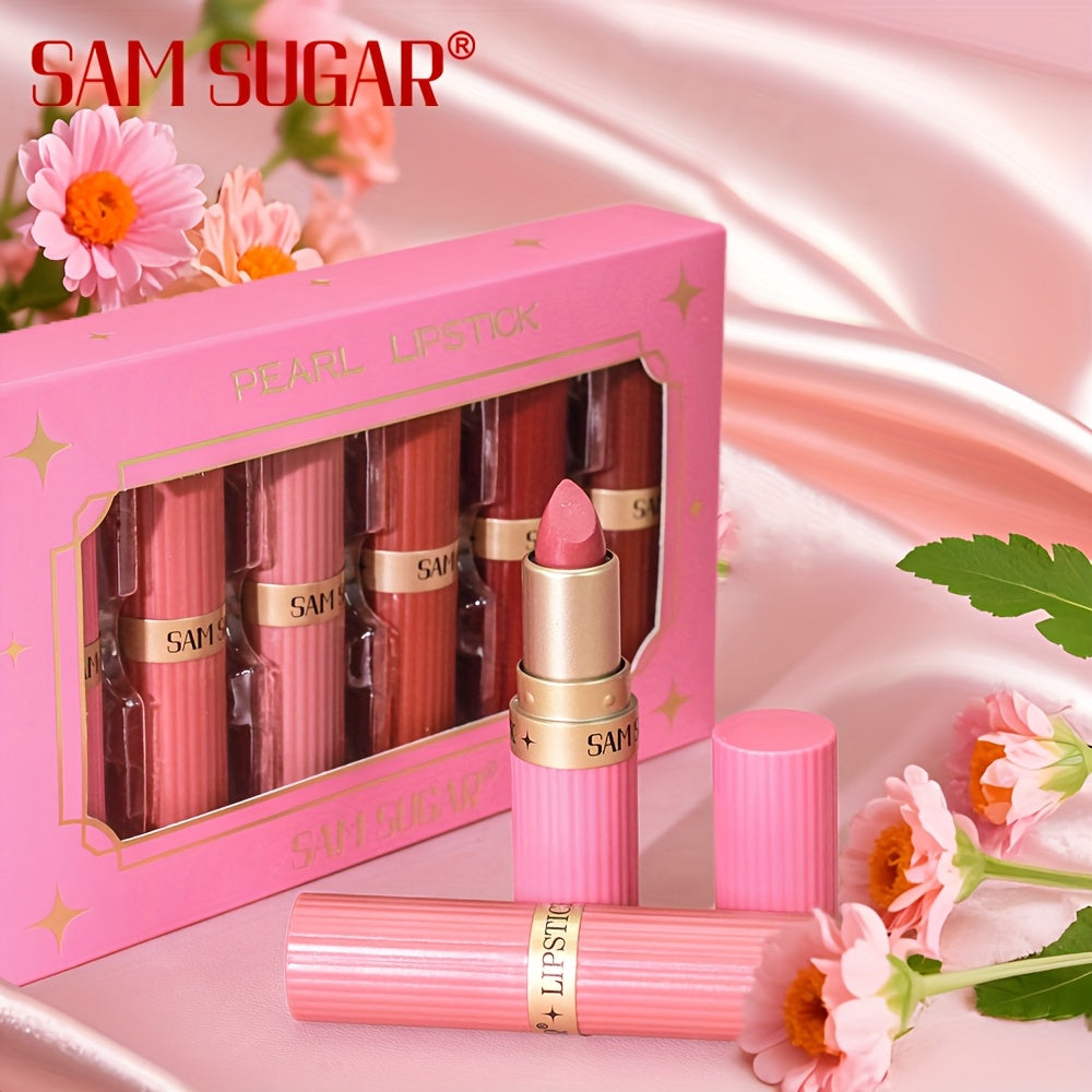 new product lipstick makeup set six pearlescent
