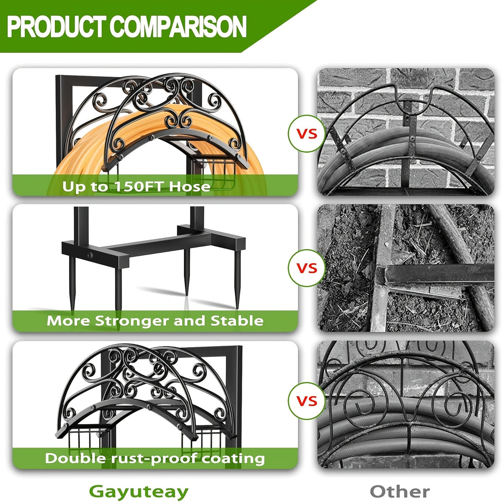 metal garden hose holder outdoor water hose holder hose reel
