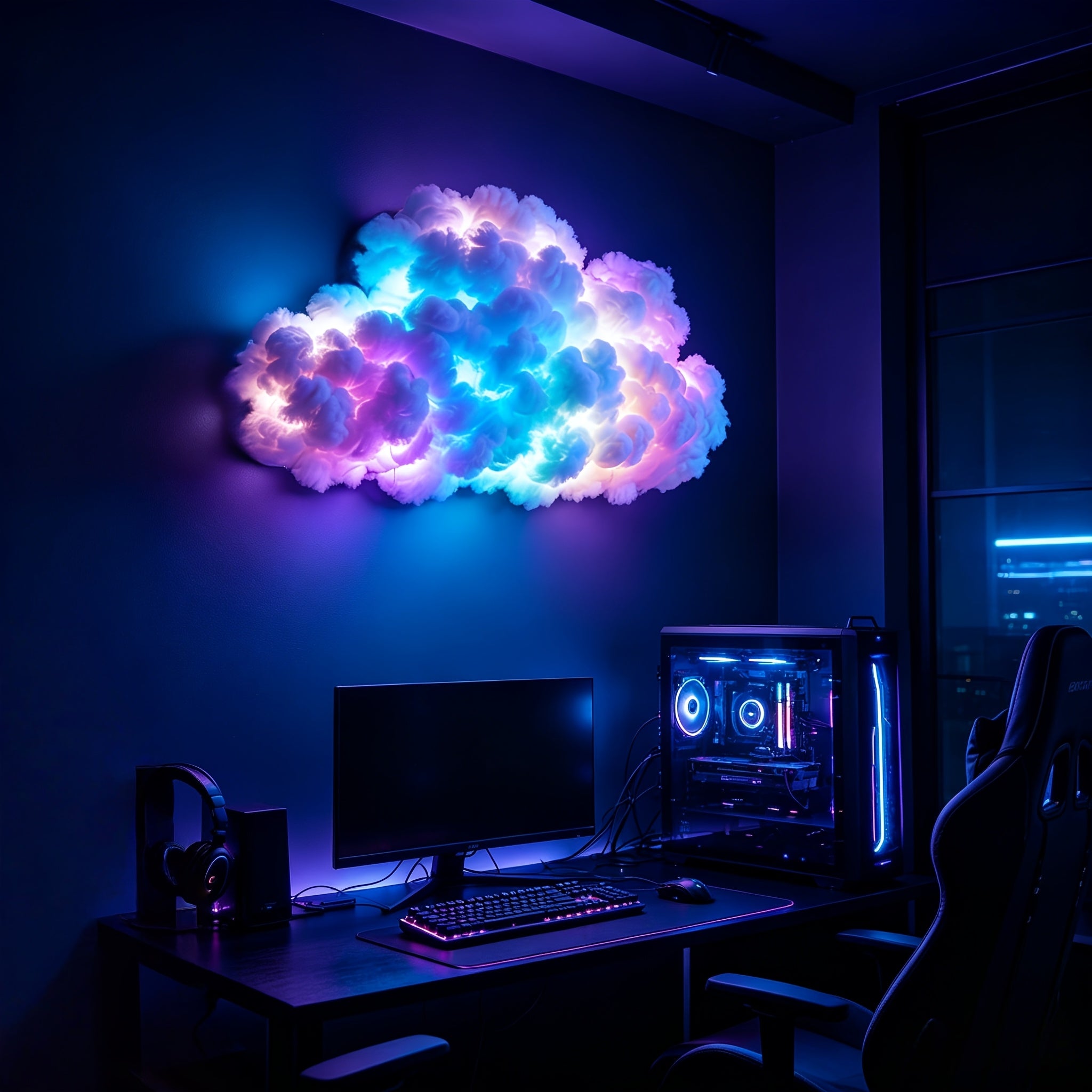 rgb fantasy thundercloud light smart light supports music