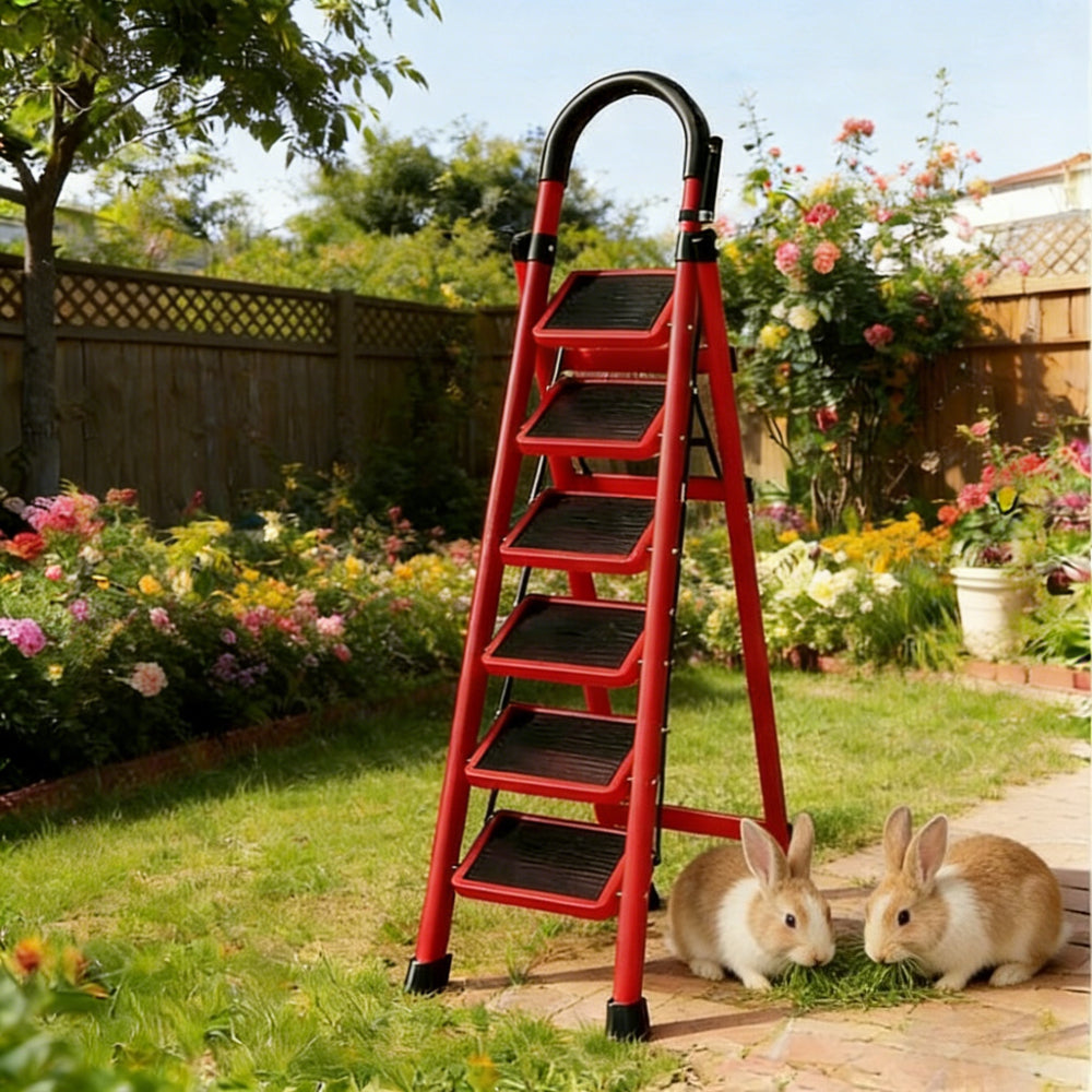 cant stars christmas tree 6 step household folding ladder