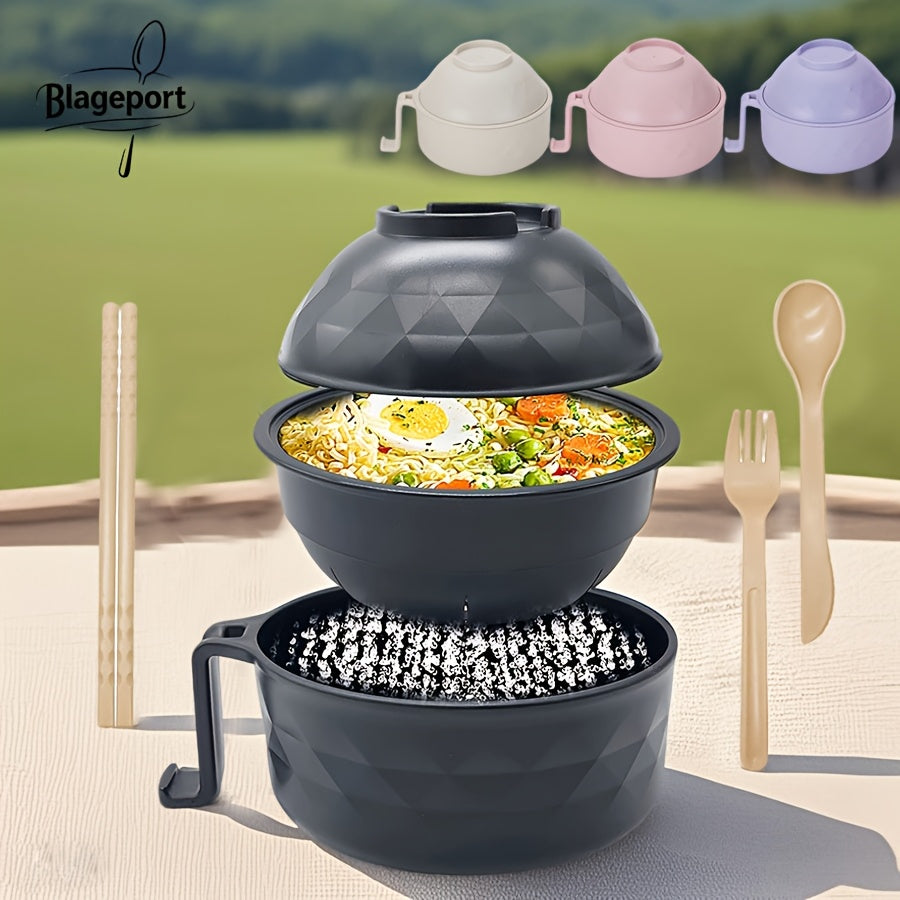 new microwave safe plastic ramen bowl set instant noodle