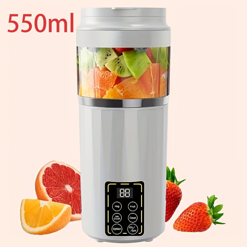portable juicer led display usb rechargeable handheld juice