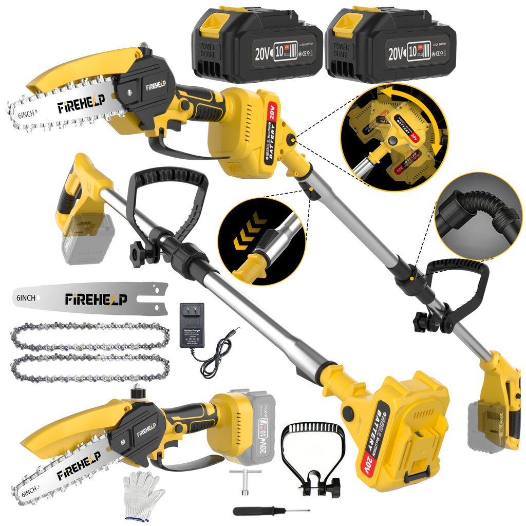 telescopic high branch saw cordless design brushless
