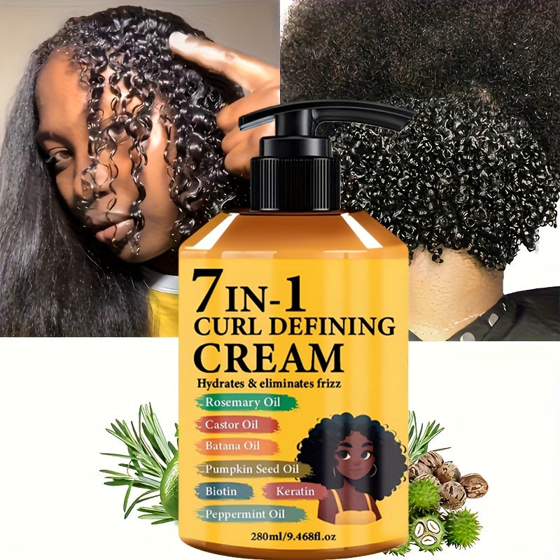 new arrival 7 in 1 hair curling cream moroccan