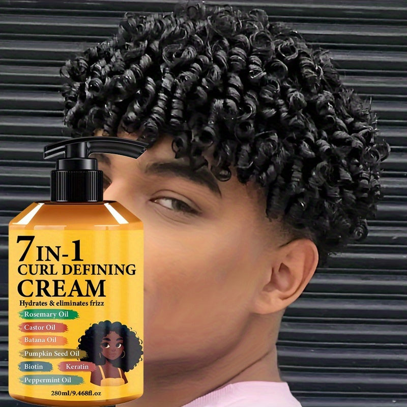 new arrival 7 in 1 hair curling cream moroccan