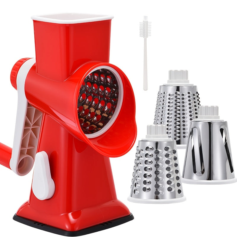 a multifunctional hand cranked vegetable cutter