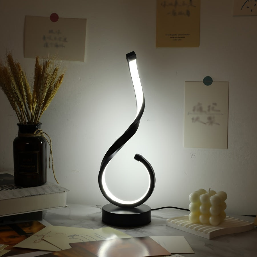 1pc minimalist modern iron usb three color dimmable desktop