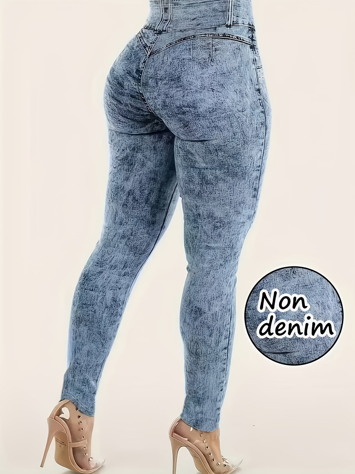 printed leggings not   denim fabric elegant womens fitted