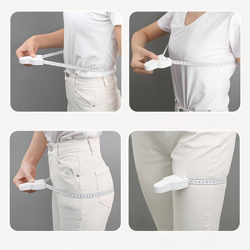 1pc   automatic retractable body tape measure locking