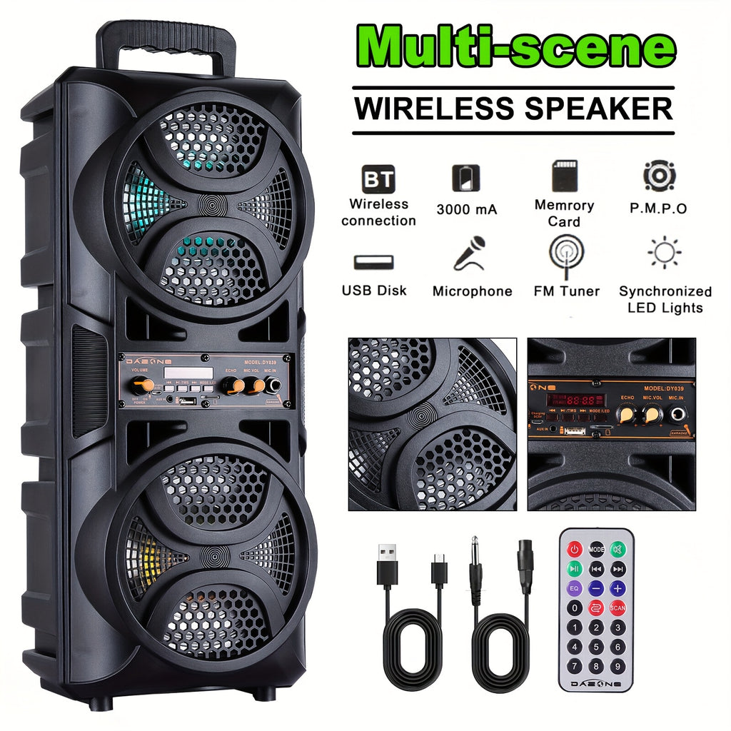 3000w portable bluetooth speaker   5 subwoofer stereo