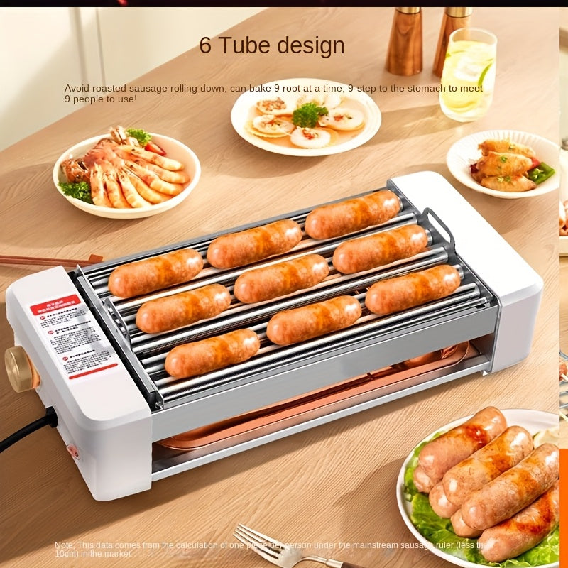 4 in 1 multi functional sausage grill three hand dish