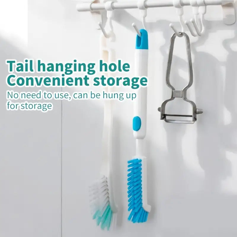 ergonomic extendable handle flexible angle cleaning brush