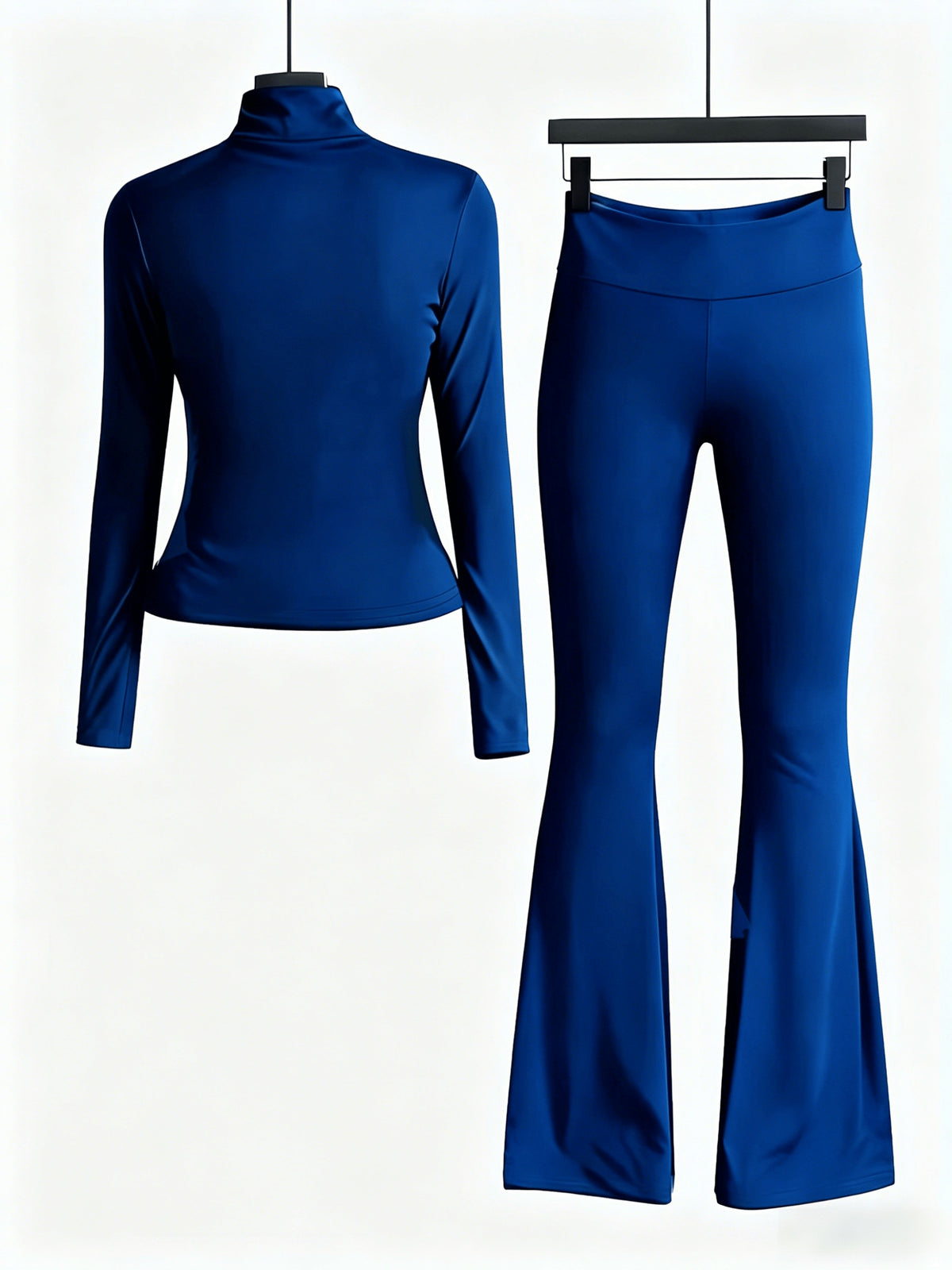 fit sportswear set zipper stand collar long sleeve
