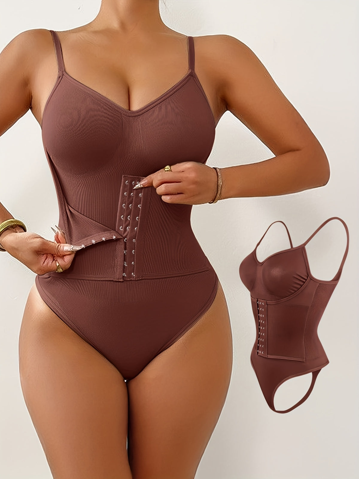 womens adjustable strapless corset bodysuit high support