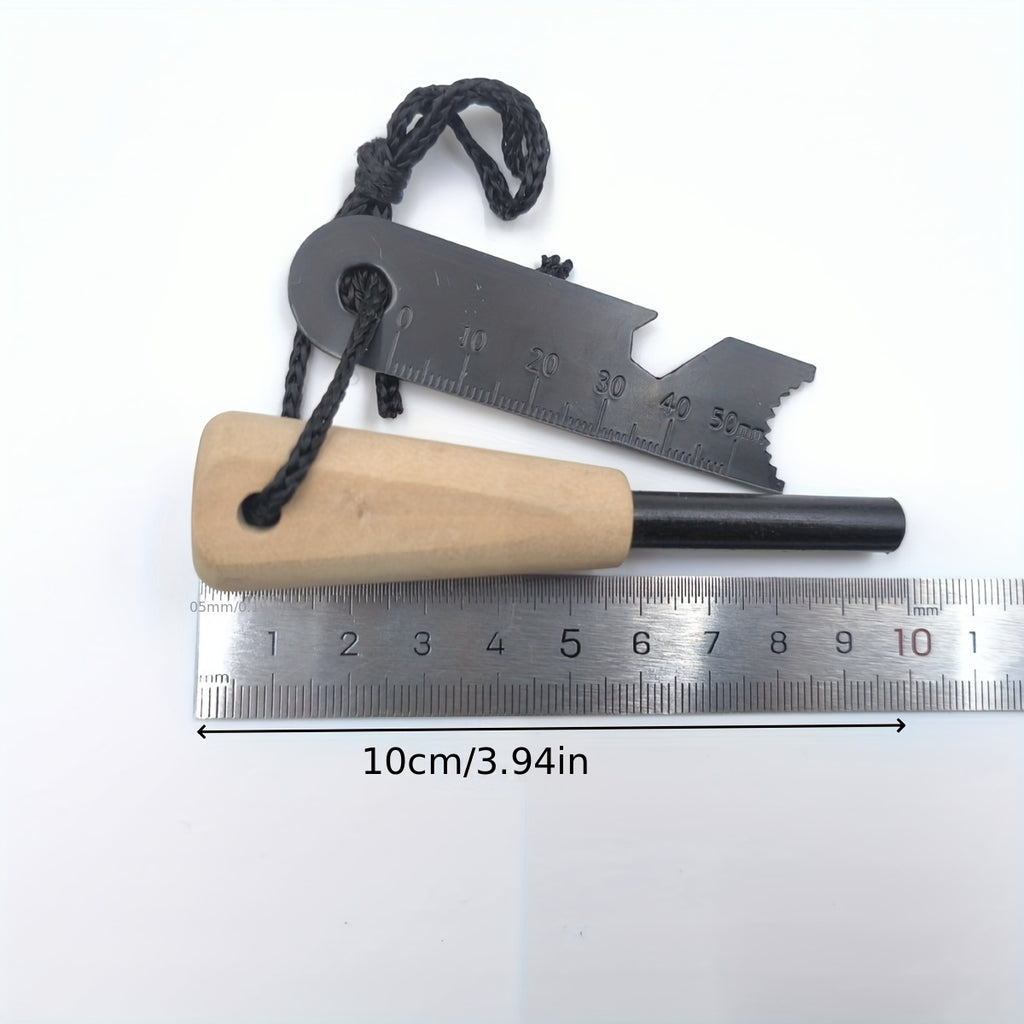 wood handle   large flint   wild survival fire