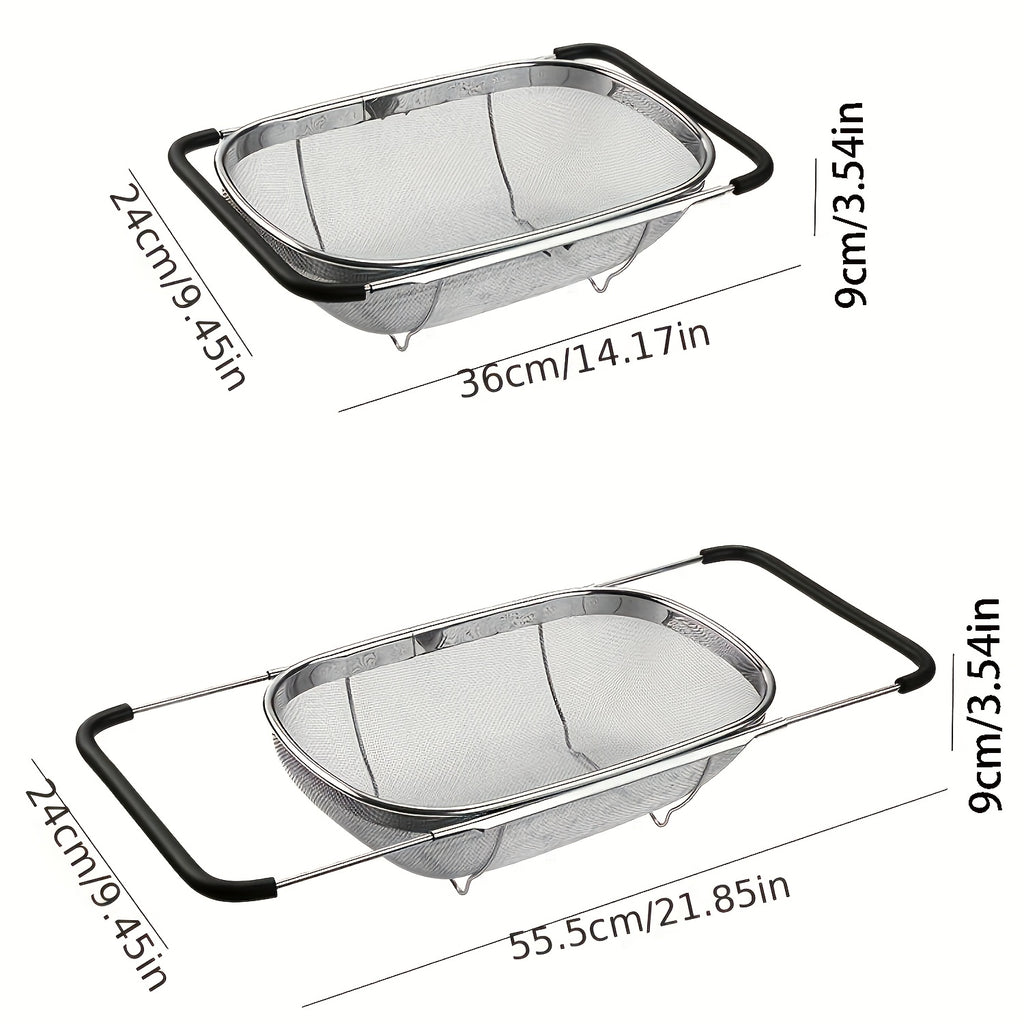 1pc sink colander vegetable sink washing basket fruit drain