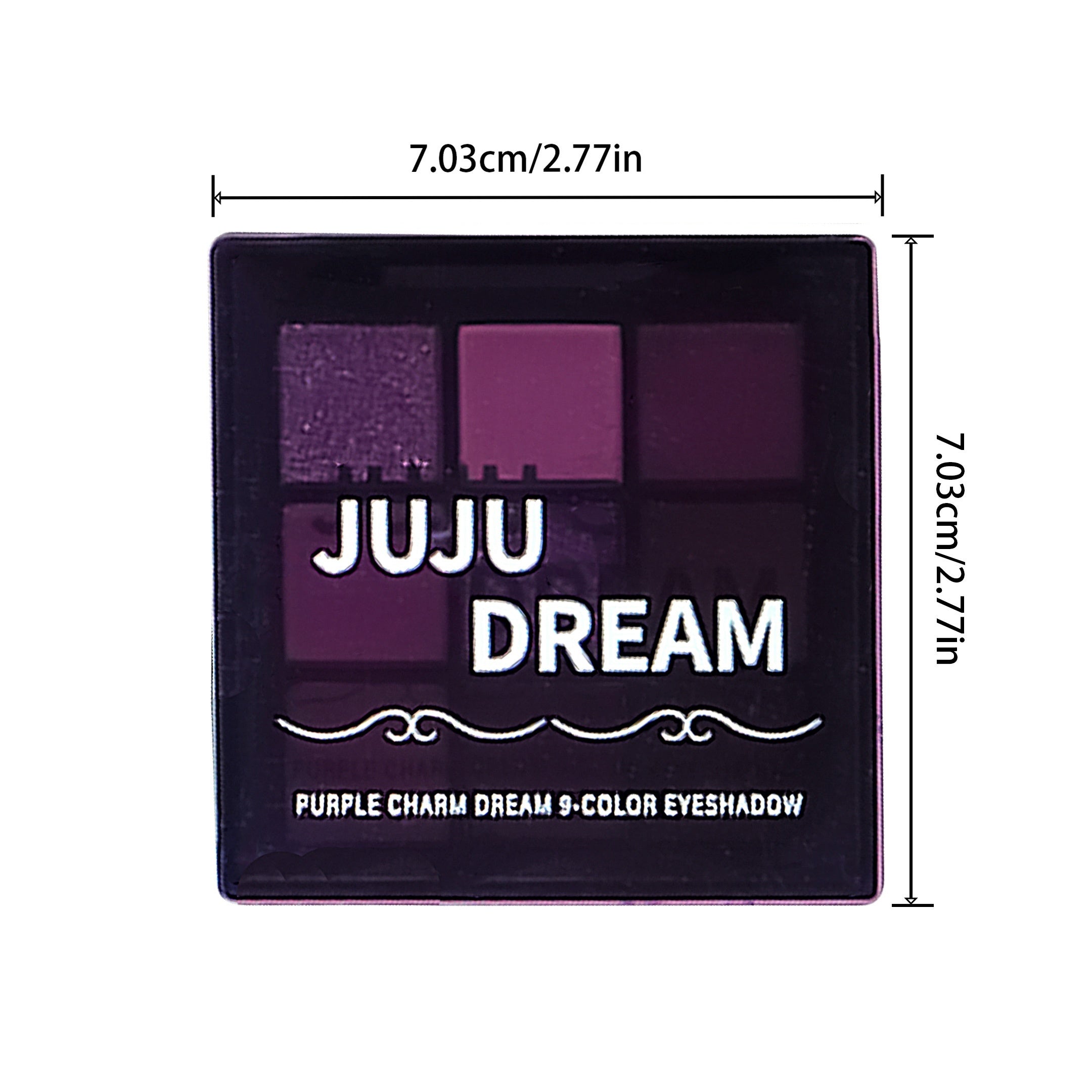 1pc 9 color purple eyeshadow palette 24 hour long lasting