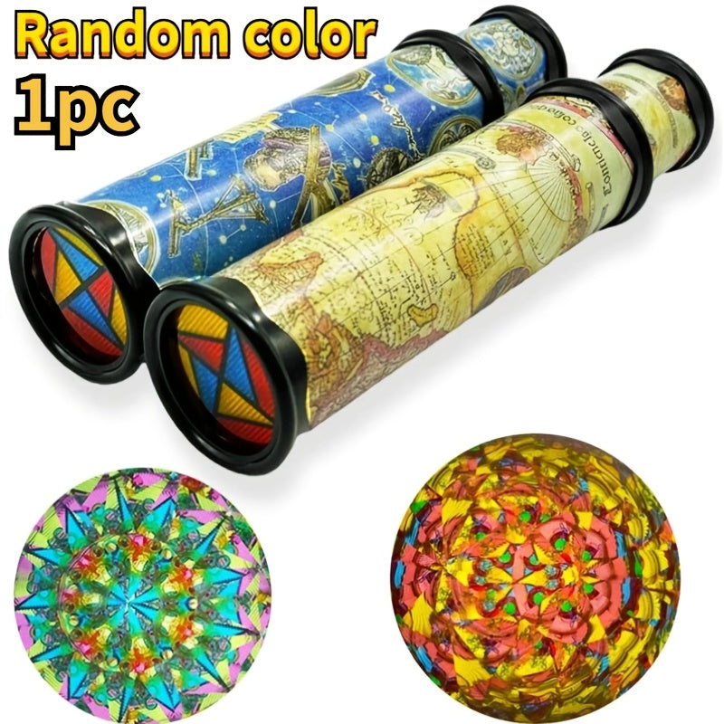 1pc random color classic kaleidoscope toy pullable extension