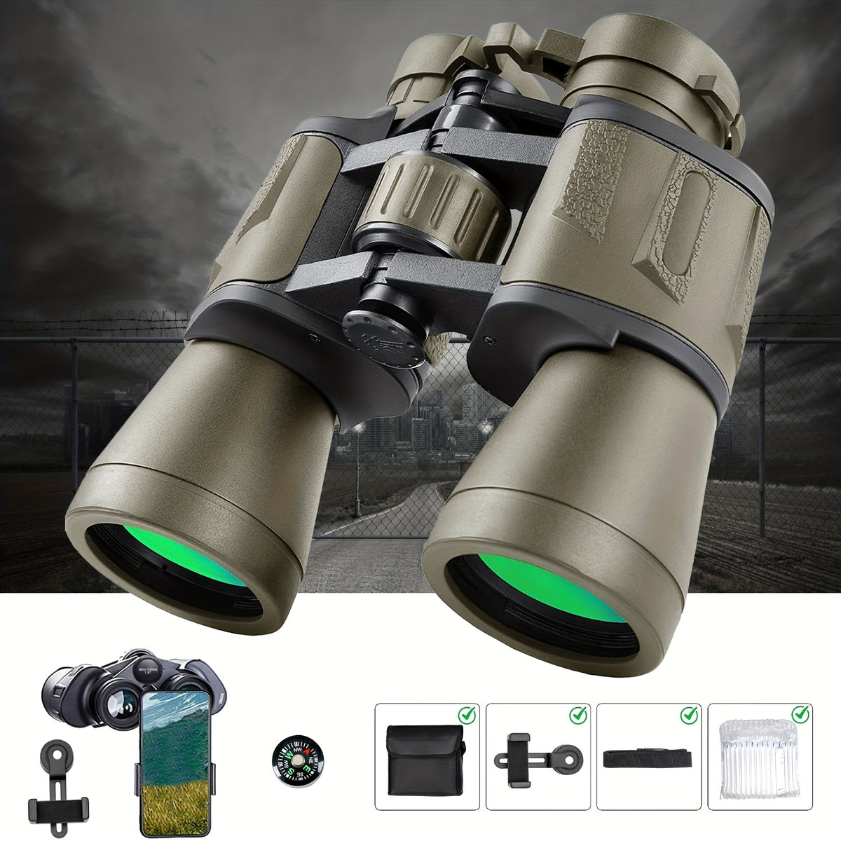 high powered binoculars   phone adapter ideal bird