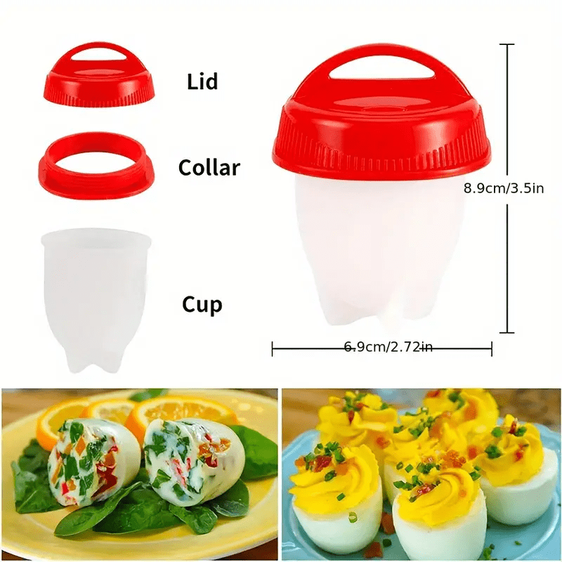 9pcs   egg cooker set silicone shell free non stick