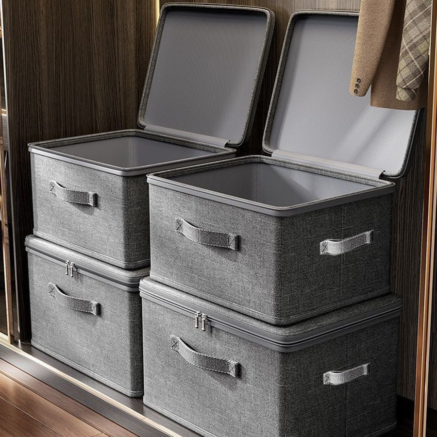 4pcs extra large foldable   storage box waterproof