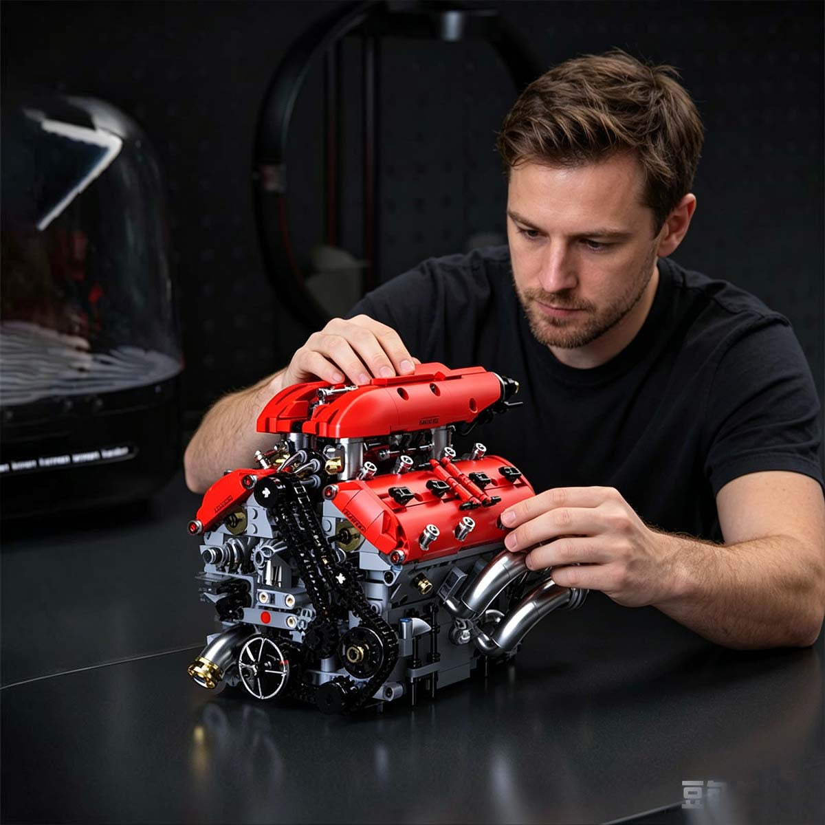 v8 red   model 1289 1370pcs v4 engine 1001pcs a