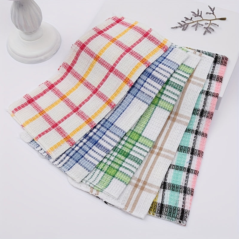 10pcs random color double sided dishwashing cloth kitchen