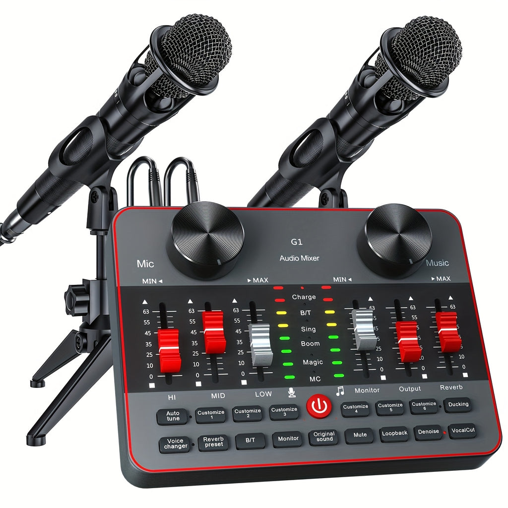 podcast equipment bundle in one audio interface dj mixer 2