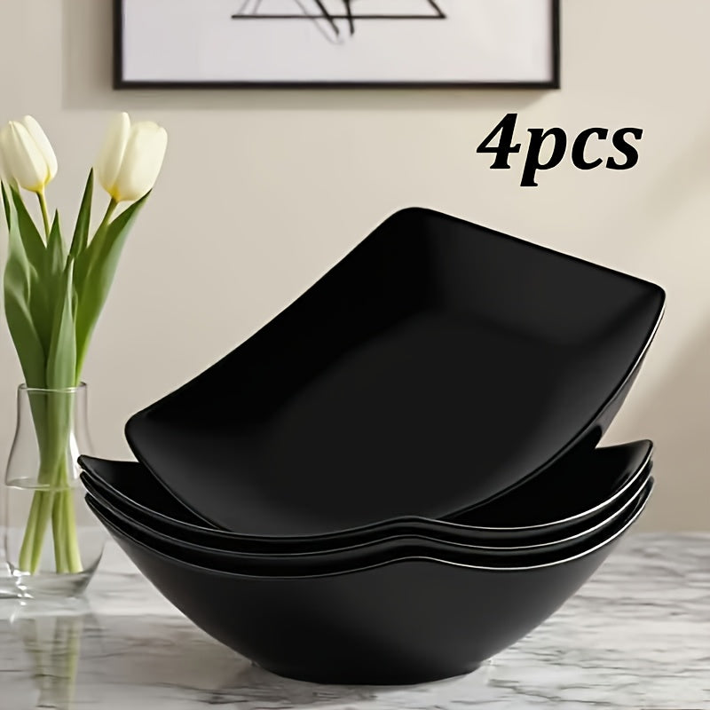 set 4 plastic salad bowls perfect family   everyday
