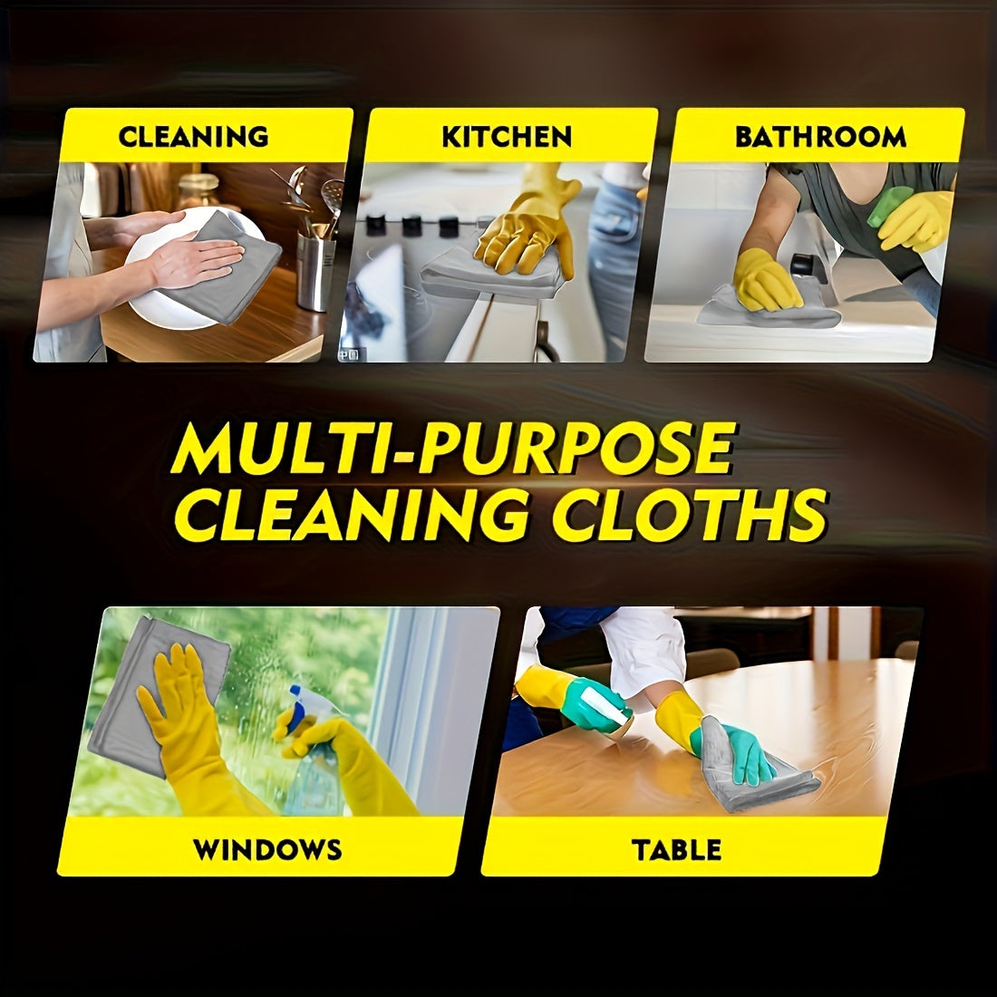 20 50 pack microfiber cleaning cloth bulk microfiber