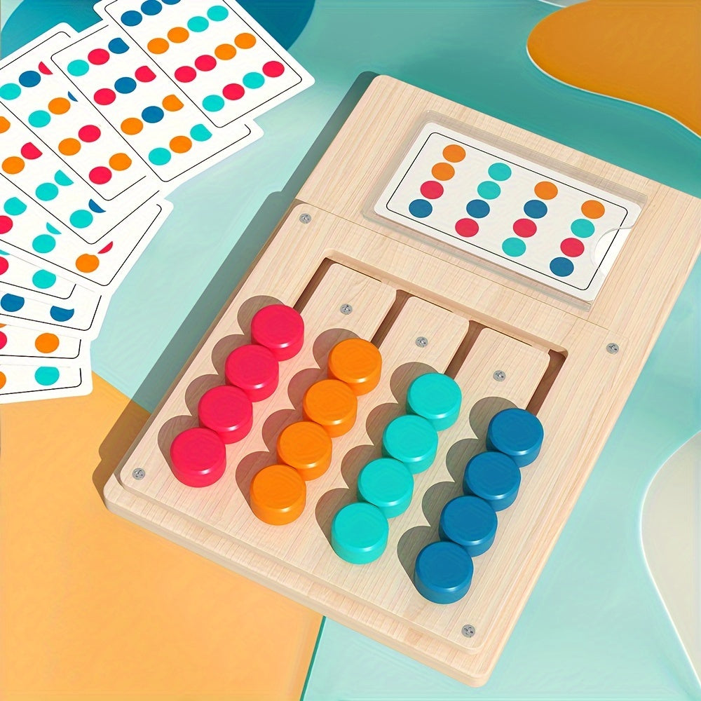 wooden color puzzle enhance   focus hand eye