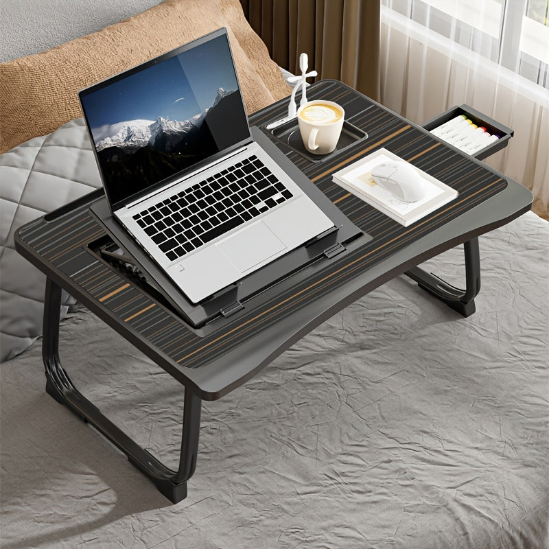 portable laptop bed table cup holder multifunctional tray