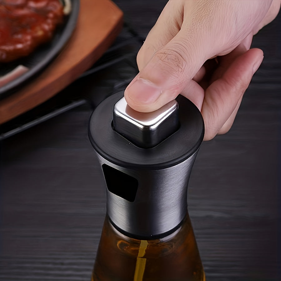 6 76oz stainless   oil spray bottle pressure