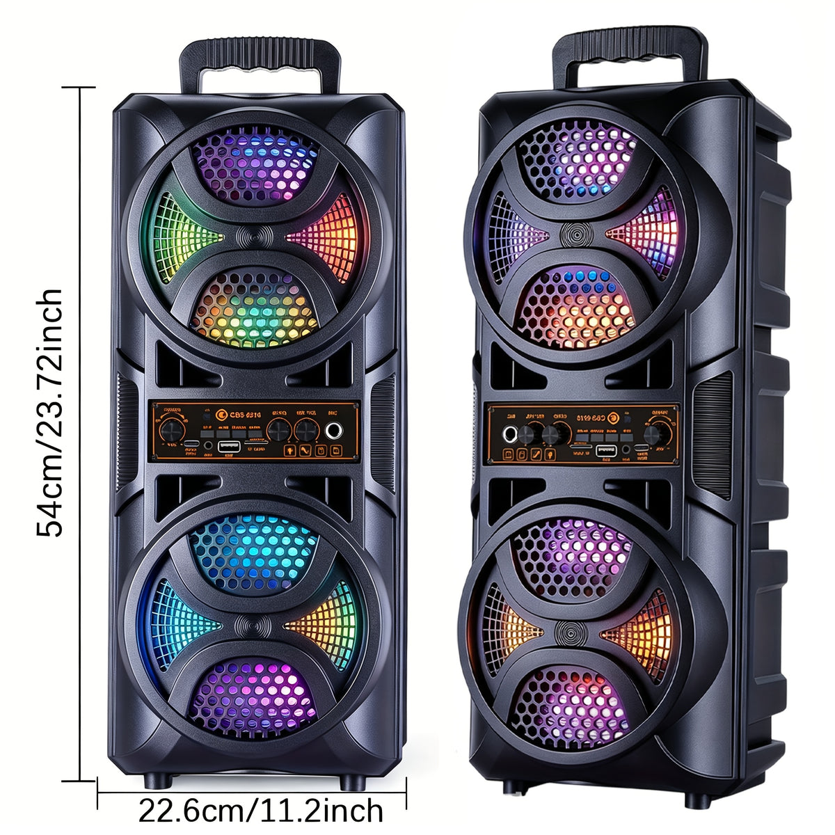 portable large speaker subwoofer microphone suitable karaoke