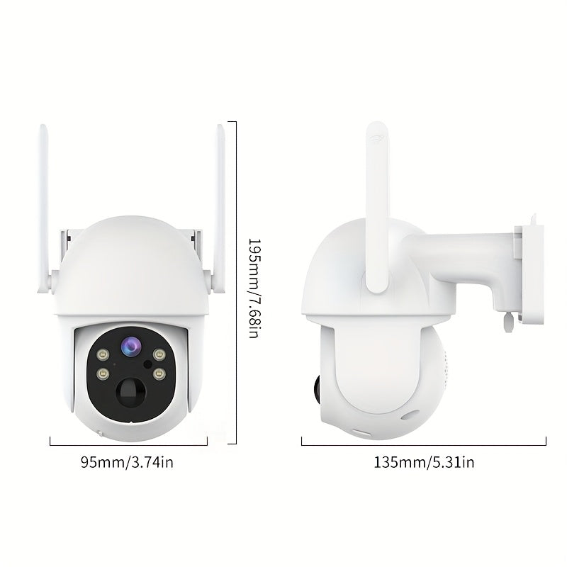 2 pack waterproof outdoor hd security cameras ip54 rated
