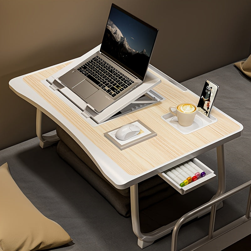 portable laptop bed table cup holder multifunctional tray