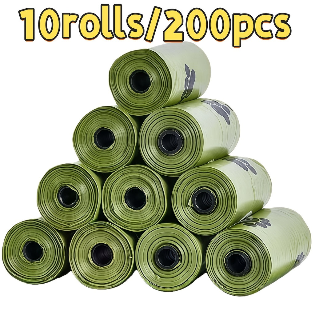 10 rolls 200pcs pet waste bags portable pet waste bag refill