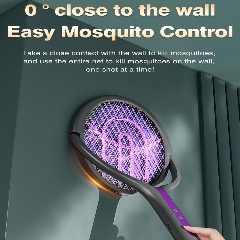 new arrival retractable extended electric fly swatter racket