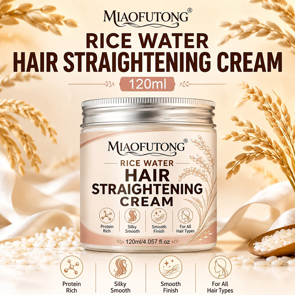 rice water hair straightening cream 120ml heat protectant