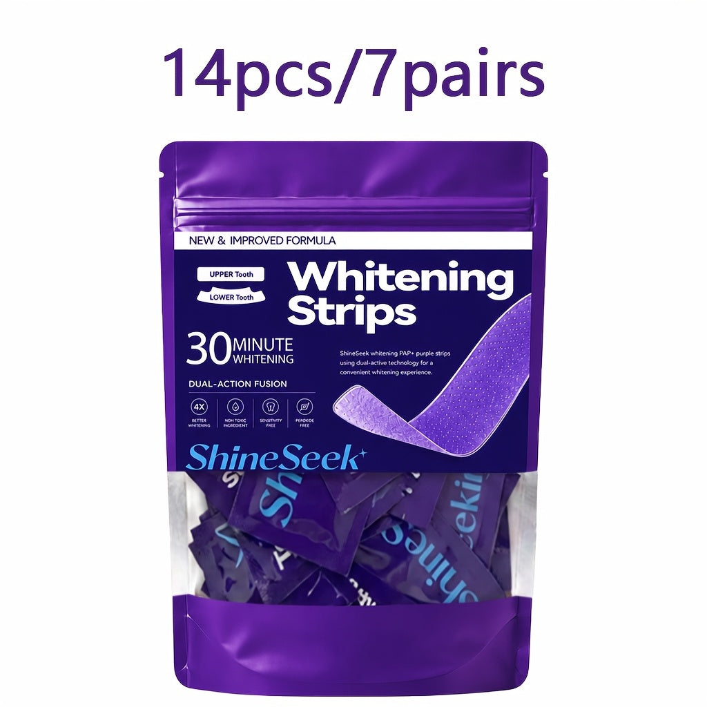14pcs 7pairs 30 minute quick purple pap teeth strips