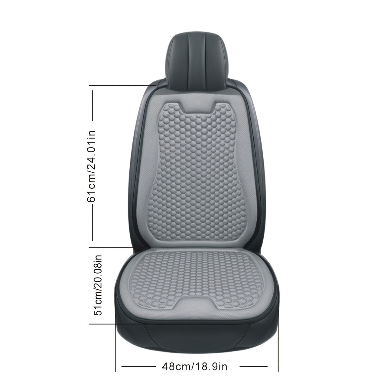 1pc universal season car seat cushion black cooling sedan
