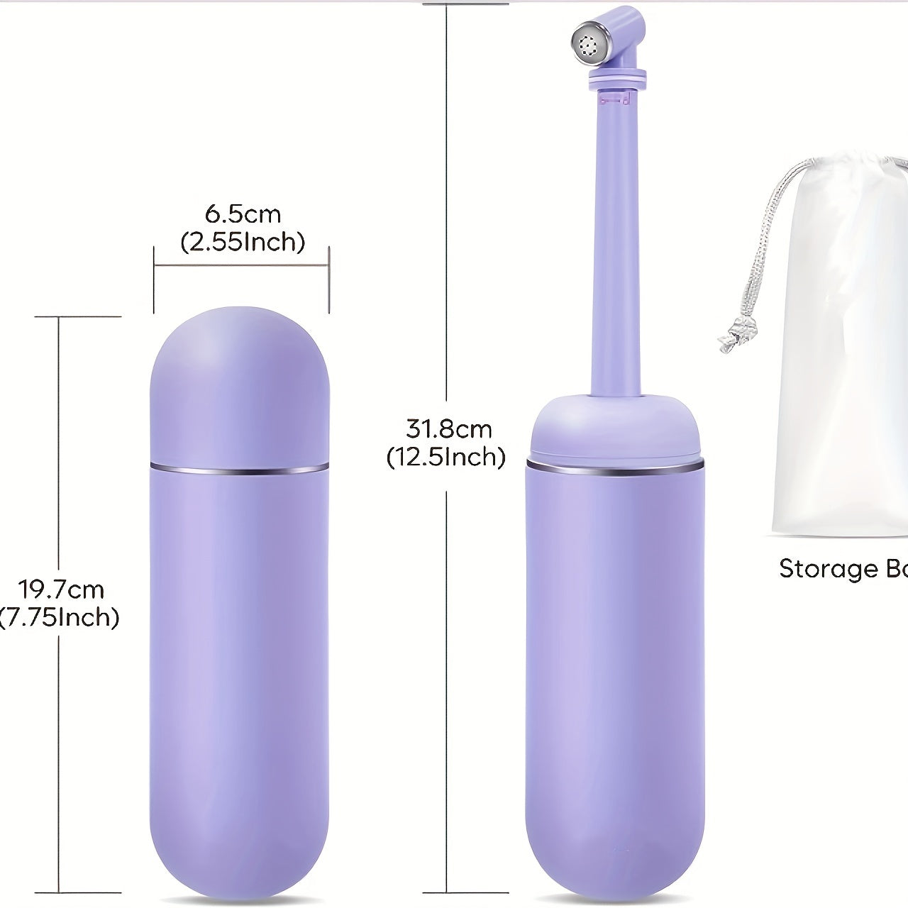travel friendly handheld bidet 380ml leakproof portable